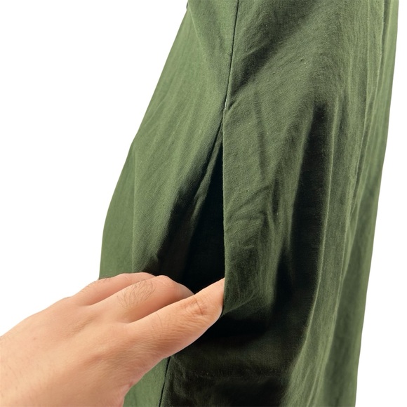 NWT Patagonia Hemp and Organic Cotton Summertime Dress Urbanist Green Size 8 - Picture 6 of 13